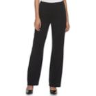 Women's Apt. 9&reg; Tummy Control Ponte Bootcut Pants, Size: Xl, Black