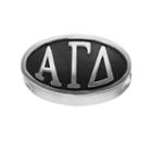 Logoart Alpha Gamma Delta Sterling Silver Oval Bead, Women's, Grey