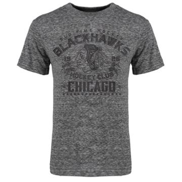 Men's Old Time Hockey Chicago Blackhawks Granite Tee, Size: Large, Grey