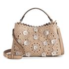 Mellow World Piper Floral Perforated Crossbody Bag, Women's, Drk Purple