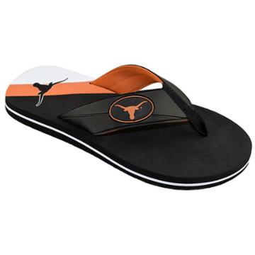 Men's College Edition Texas Longhorns Flip-flops, Size: Small, Black