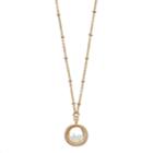 Lc Lauren Conrad Birthstone Shaker Pendant Necklace, Women's, Gold