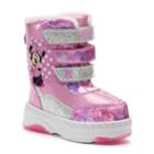 Disney Minnie Mouse Toddler Girls' Light-up Winter Boots, Size: 9 T, Med Pink