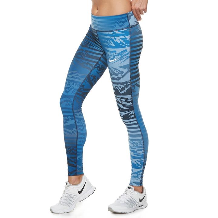 Women's Nike Power Essential Running Tights, Size: Small, Dark Blue