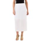 Women's Haggar Gauze Maxi Skirt, Size: Medium, White Oth