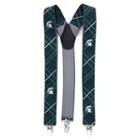 Men's Michigan State Spartans Oxford Suspenders, Green