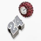 Insignia Collection Nascar Jeff Gordon Sterling Silver 24 Bead Set, Women's, Red