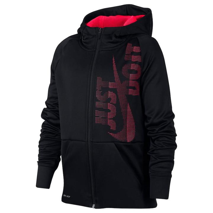 Boys 8-20 Nike Therma Full-zip Hoodie, Size: Medium, Grey (charcoal)
