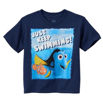 Disney / Pixar Finding Nemo Boys 4-7 Just Keep Swimming Tee, Boy's, Size: 4, Blue (navy)