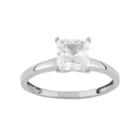 10k Gold Cubic Zirconia Solitaire Engagement Ring, Women's, Size: 6, White