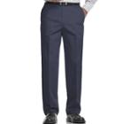 Big & Tall Haggar&reg; Work To Weekend&reg; Classic-fit Flat-front Expandable Waist Pants, Men's, Size: 46x32, Blue