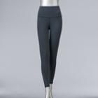Simply Vera Vera Wang Solid Front Seam Leggings, Women's, Size: Medium, Grey Other