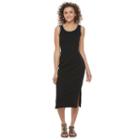 Juniors' So&reg; Tipped Midi Tank Dress, Girl's, Size: Large, Black