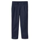 Boys 4-7 Chaps School Uniform Pleated Pants, Boy's, Size: 7x, Blue (navy)