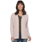 Petite Sonoma Goods For Life&trade; Chenille Cardigan, Women's, Size: Xs Petite, Grey