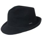 Men's Kangol Bamboo Arnold Trilby Hat, Size: Xl, Black