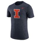Men's Nike Illinois Fighting Illini Marled Tee, Size: Large, Blue (navy)