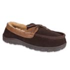 Men's Chaps Suede & Memory Foam Moccasin Slippers, Size: Xxl, Brown