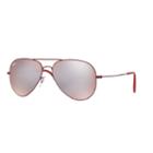 Ray-ban Rb3558 58mm Youngster Aviator Mirror Sunglasses, Adult Unisex, Silver