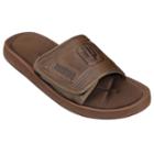 Adult Indiana Hoosiers Memory Foam Slide Sandals, Size: Xl, Brown