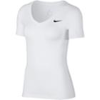 Women's Nike Training Short Sleeve Top, Size: Small, White