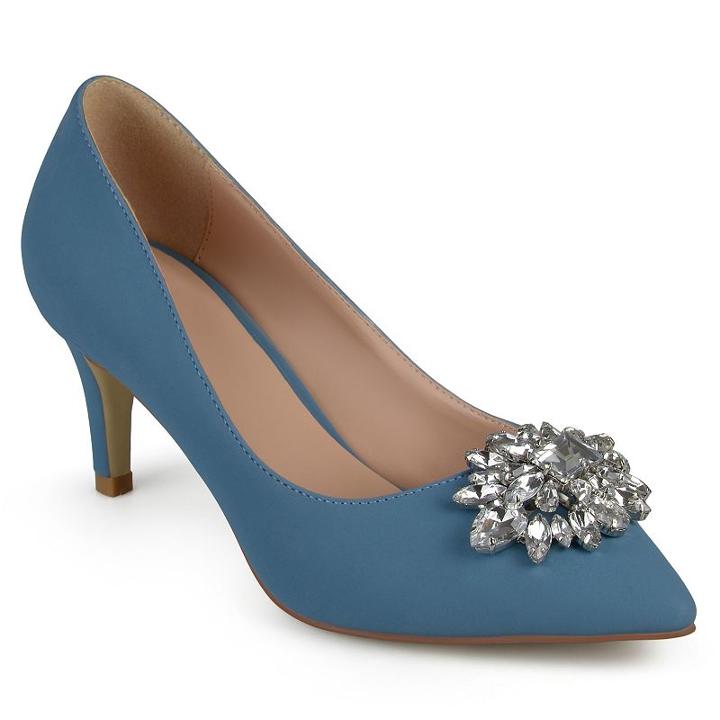 Journee Collection Kitt Women's High Heels, Girl's, Size: Medium (9), Blue