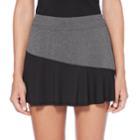 Women's Grand Slam Heathered Color Block Tennis Skort, Size: Large, Oxford