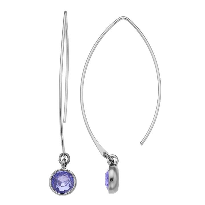 Simply Vera Vera Wang Simulated Crystal Threader Drop Earrings, Women's, Purple