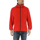 Men's Adidas Wandertag Climaproof Hooded Rain Jacket, Size: Medium, Red