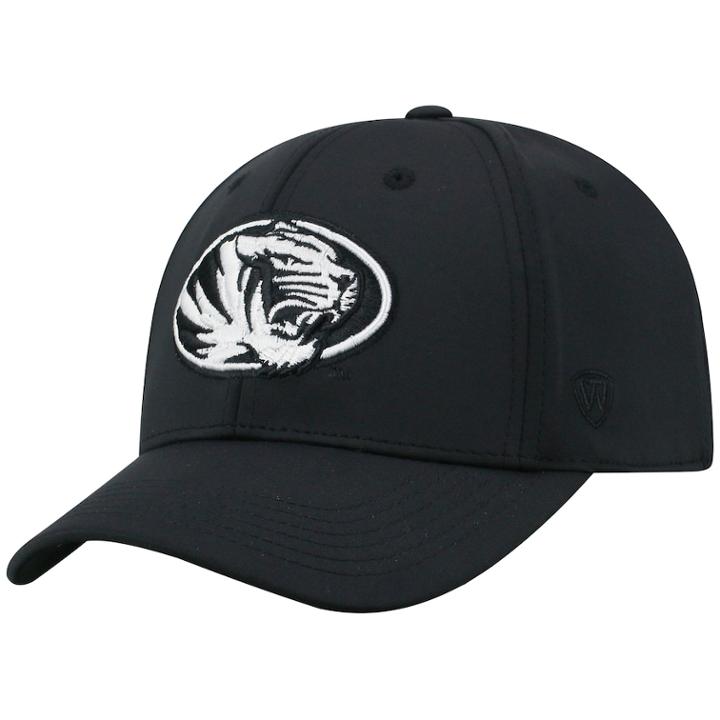 Adult Top Of The World Missouri Tigers Tension Cap, Men's, Black