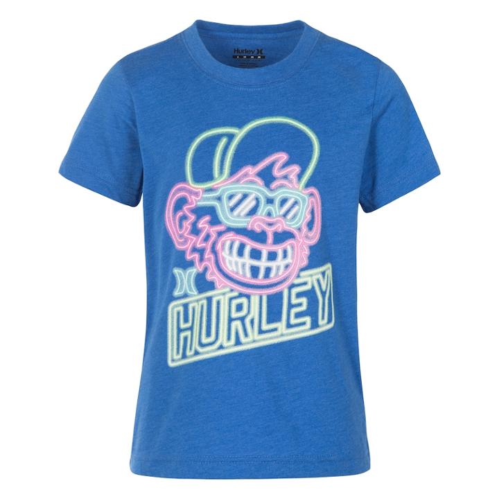 Boys 4-7 Hurley Neon Chimp Graphic Tee, Size: 5, Blue
