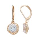 Napier Cubic Zirconia Love Knot Nickel Free Drop Earrings, Women's, Gold