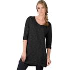 Women's Soybu Rosa Tunic Dress, Size: Large, Black