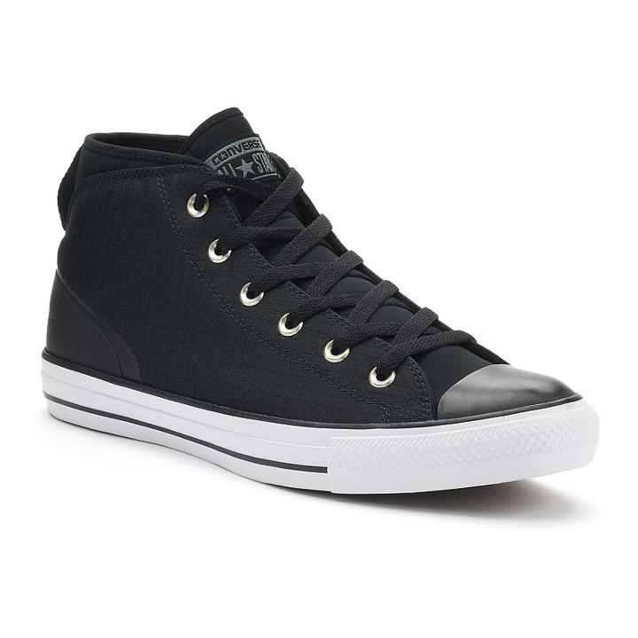 Men's Converse Chuck Taylor All Star Syde Street Winter Sneakers, Size: 10, Black