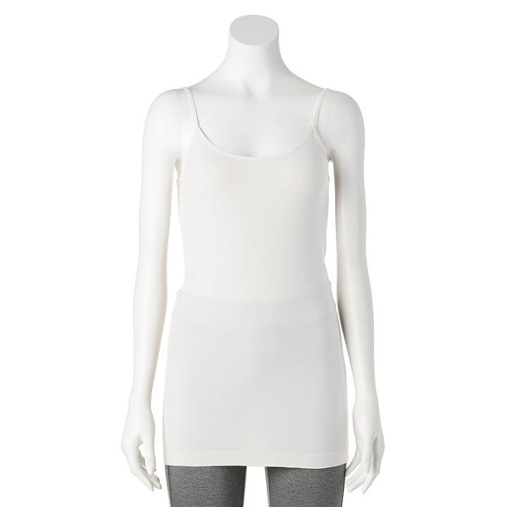 Women's Apt. 9&reg; Solid Seamless Camisole, Size: S/m, Natural