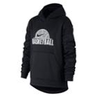 Boys 8-20 Nike Therma Basketball Pullover Hoodie, Size: Medium, Grey (charcoal)
