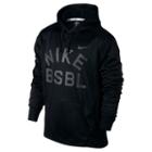 Men's Nike Baseball Therma-fit Hoodie, Size: Large, Grey (charcoal)