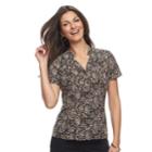 Women's Dana Buchman Trapunto Shirt, Size: Medium, Dark Beige