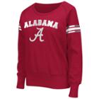 Women's Campus Heritage Alabama Crimson Tide Wiggin' Fleece Sweatshirt, Size: Small, Dark Red