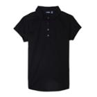 Girls 4-16 & Plus Size Chaps School Uniform Performance Polo, Size: 5, Black