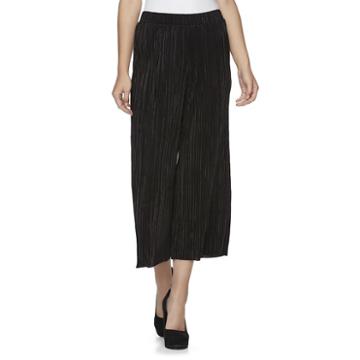 Juniors' Joe B Raw Edge Culottes, Girl's, Size: Large, Black