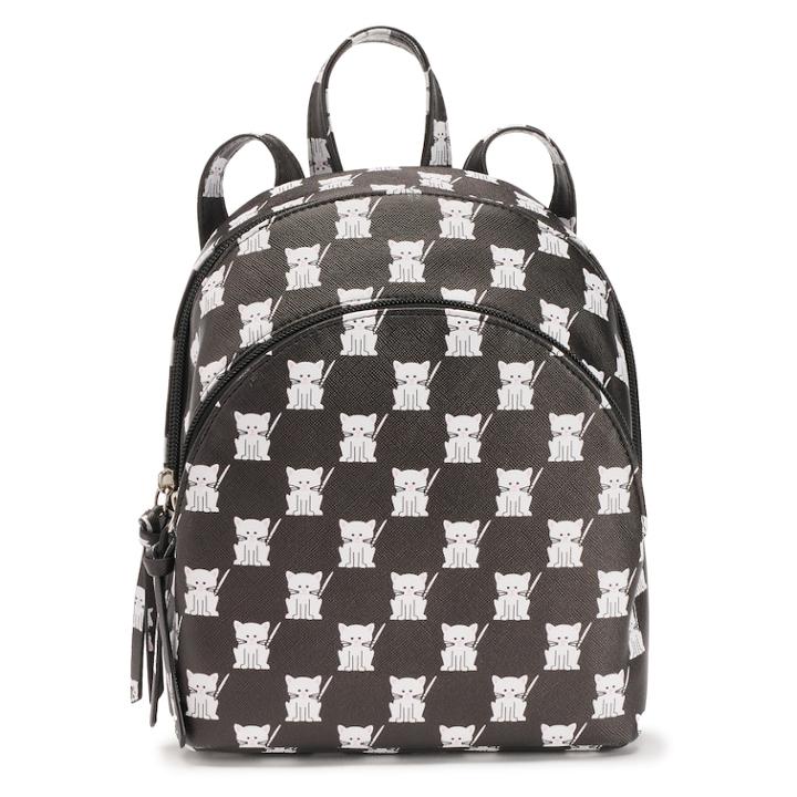 T-shirt & Jeans Checkered Cat Backpack, Women's, Oxford