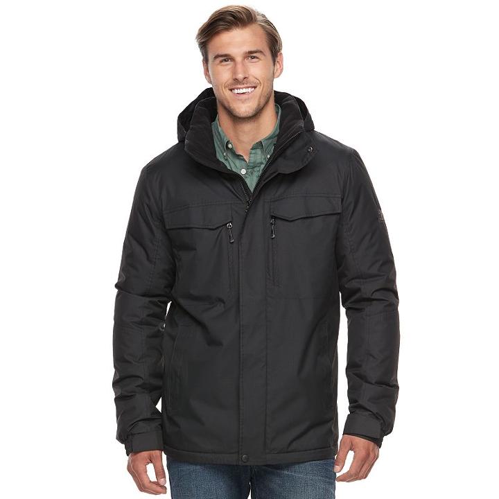 Big & Tall Zeroxposur Dozer Hooded Jacket, Men's, Size: L Tall, Black