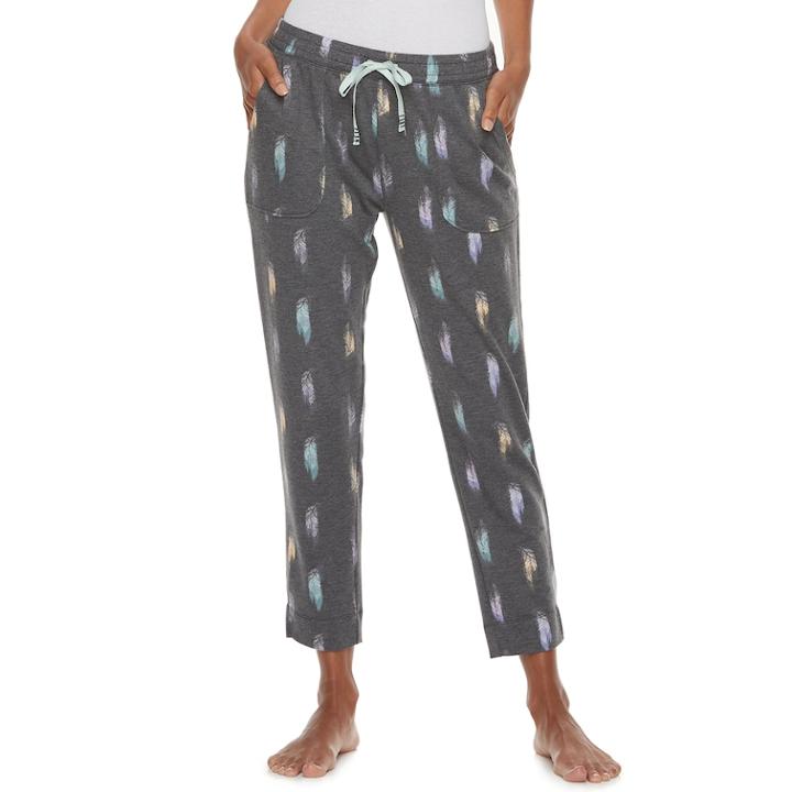 Women's Sonoma Goods For Life&trade; Essential Crop Lounge Pants, Size: Xs, Dark Grey