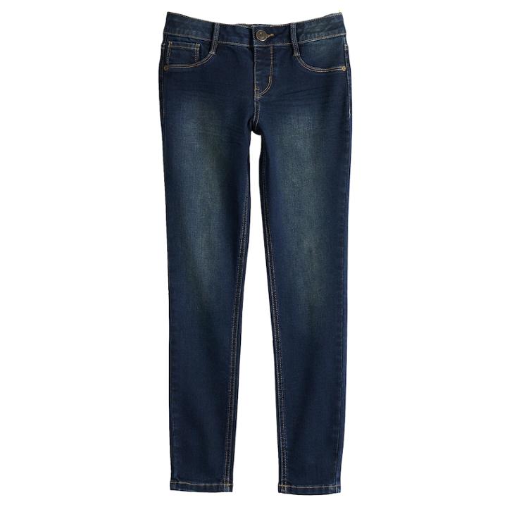 Girls 7-16 & Plus Size So&reg; Constructed Jeggings, Size: 14, Dark Blue