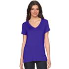 Women's Apt. 9&reg; Essential Tee, Size: Small, Drk Purple