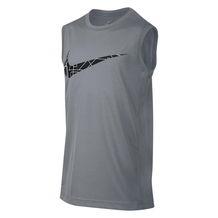 Boys 8-20 Nike Dri-fit Legacy Muscle Graphic Tee, Size: Large, Grey