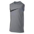 Boys 8-20 Nike Dri-fit Legacy Muscle Graphic Tee, Size: Large, Grey