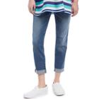Maternity Oh Baby By Motherhood&trade; Secret Fit Belly&trade; Cropped Jeans, Women's, Size: Small, Dark Blue