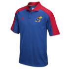 Men's Adidas Kansas Jayhawks Sideline Coaches Polo, Size: Medium, Blue